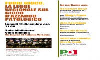 Verbania
Incontro su legge regionale gioco d’azzardo patologico