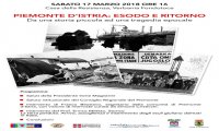 Verbania
"Piemonte d'Istria: Esodo e ritorno"