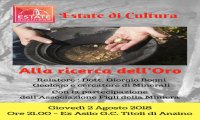 Bannio Anzino
Anzino: conferenza "Alla ricerca dell'oro"