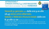 Verbania
Chiusura SS34 per lavori