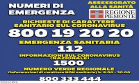 Fuori Provincia
Coronavirus: aggiornamenti (22/7/2020 - ore 16.00) da Regione Piemonte