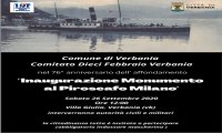 Verbania
Inaugurazione Monumento Piroscafo Milano