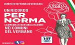 Verbania
Un ricordo per Norma, nei comuni del Verbano