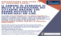 Verbania
Vaccinazione over 70: il Comune offre assistenza