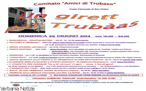 Trobaso
Trobaso festeggia San Pietro