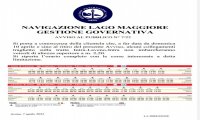 Verbania
Navigazione, riduzione corse e capienza