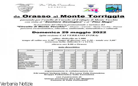 Verbania
Orasso - Monte Torriggia