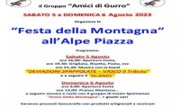 Gurro
"Festa della Montagna all'Alpe Piazza"
