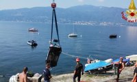 Verbania
Auto nel lago a Suna