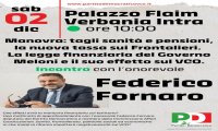 Verbania
Incontro pubblico con l'on. Fornaro