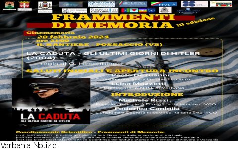 Trarego Viggiona
Giornata della Memoria e Commemorazione di Trarego