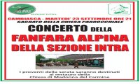 Cambiasca
Concerto Fanfara Alpina pro restauro
