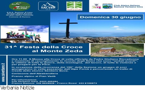 Oggebbio
31^ Festa della Croce al Monte Zeda