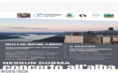 Quarne
"Nessun dorma" concerto all'alba a Quarna