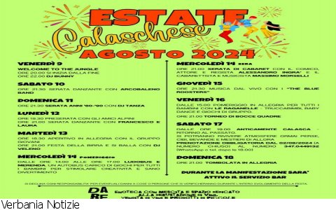 Calasca Castiglione
Estate Calaschese