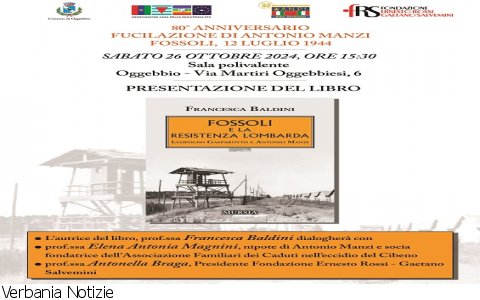 Oggebbio
Presentazione libro "Fossoli e la resistenza lombarda"