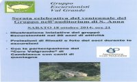 Verbania
Gruppo Escursionisti Val Grande festeggia 20 anni