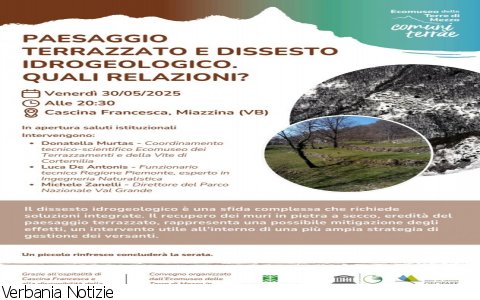 Miazzina
“Paesaggio terrazzato e dissesto idrogeologico. Quali relazioni?”
