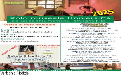 Druogno
Eventi al Polo museale UniversiCà 