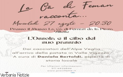 Villette
"L'Ossola e il cibo del suo passato"