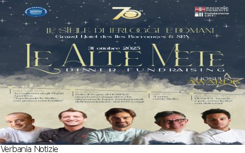 Stresa
Dinner Fundraising Le Alte Mete HOSPES Awards Stresa
Dinner Fundraising Le Alte Mete HOSPES Awards