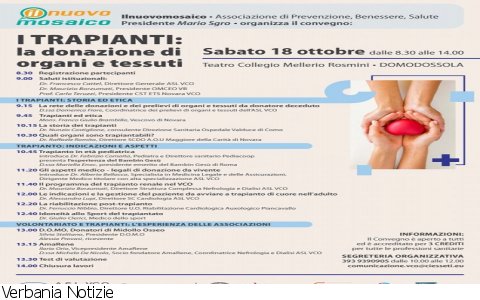 Domodossola
Convegno Trapianti e Donazione Organi