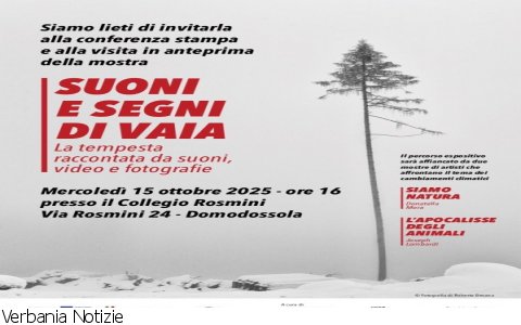 Domodossola
Mostra “Suoni e segni di Vaia"