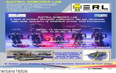 Domodossola
Elettra Robotics Lab alla Maker Faire