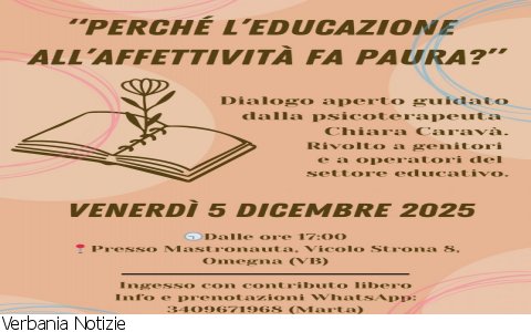Omegna
Dialogo aperto sull'educazione affettiva