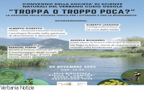 Gravellona Toce
Convegno della Società di Scienza Naturali del VCO