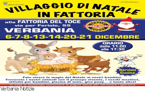 Verbania
 Villaggio di Natale in Fattoria