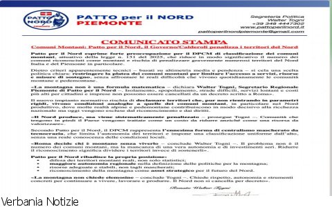 Verbania
Patto per il Nord su Comuni Montani