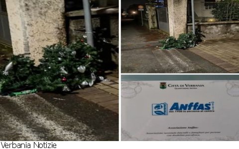 Verbania
Un altro albero di Natale distrutto