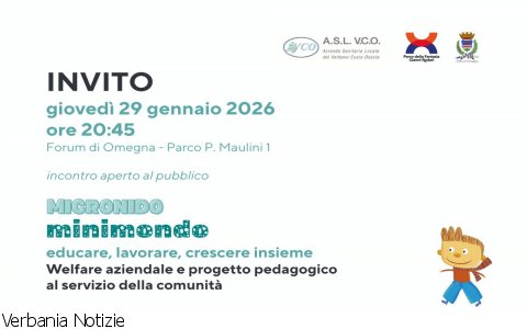 Omegna
“Minimondo: educare, lavorare, crescere insieme”