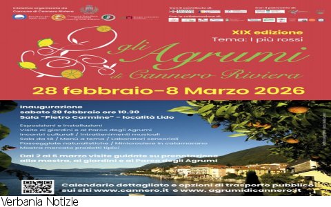 Cannero Riviera
Gli Agrumi di Cannero Riviera 2026
