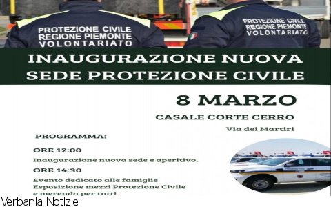 Casale Corte Cerro
Nuova sede Protezione Civile a Casale Corte Cerro