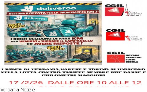 Fuori Provincia
Rider in sciopero anche dal VCO