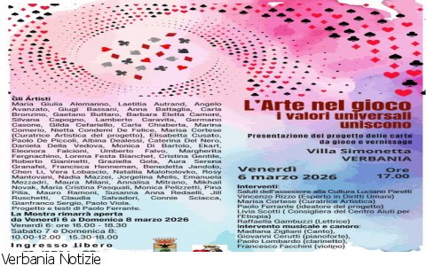 Verbania
“L’Arte nel gioco – I valori universali uniscono”