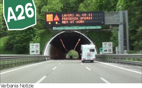Verbania
A26, nuove chiusure notturne