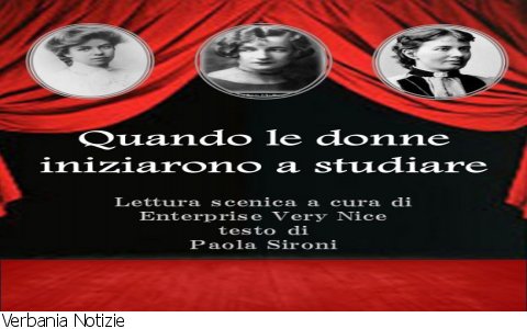 Omegna
"Quando le donne iniziarono a studiare"
