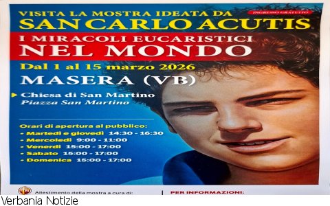 Masera
Mostra di Carlo Acutis