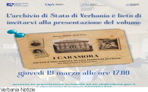 Verbania
"I Caramora - Ascesa e decadenza di una famiglia intrese"