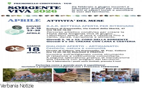 Premosello
Sorgente Viva 2026