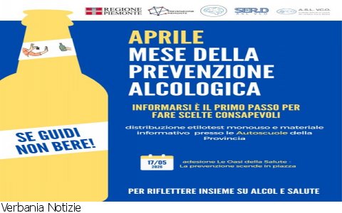 Verbania
Aprile è il mese della Prevenzione Alcologica