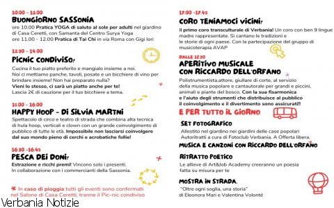 Verbania
Gli eventi di Maggio a Casa Ceretti