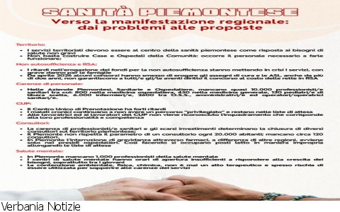 Verbania
CGIL vertenza sanità piemontese