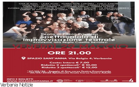 Verbania
Spettacolo di improvvisazione teatrale