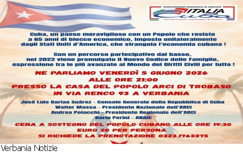 Verbania
Serata su Cuba