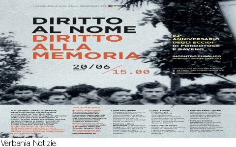 Verbania
"Diritto al Nome, Diritto alla Memoria"