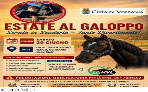 Verbania
Serata in Scuderia